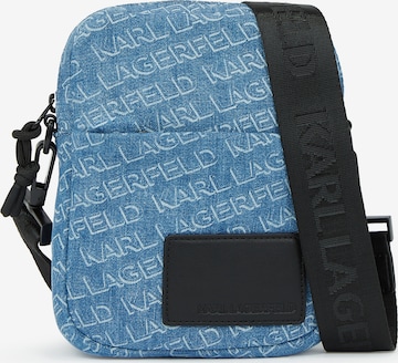 Karl Lagerfeld Τσάντα ώμου σε μπλε: μπροστά
