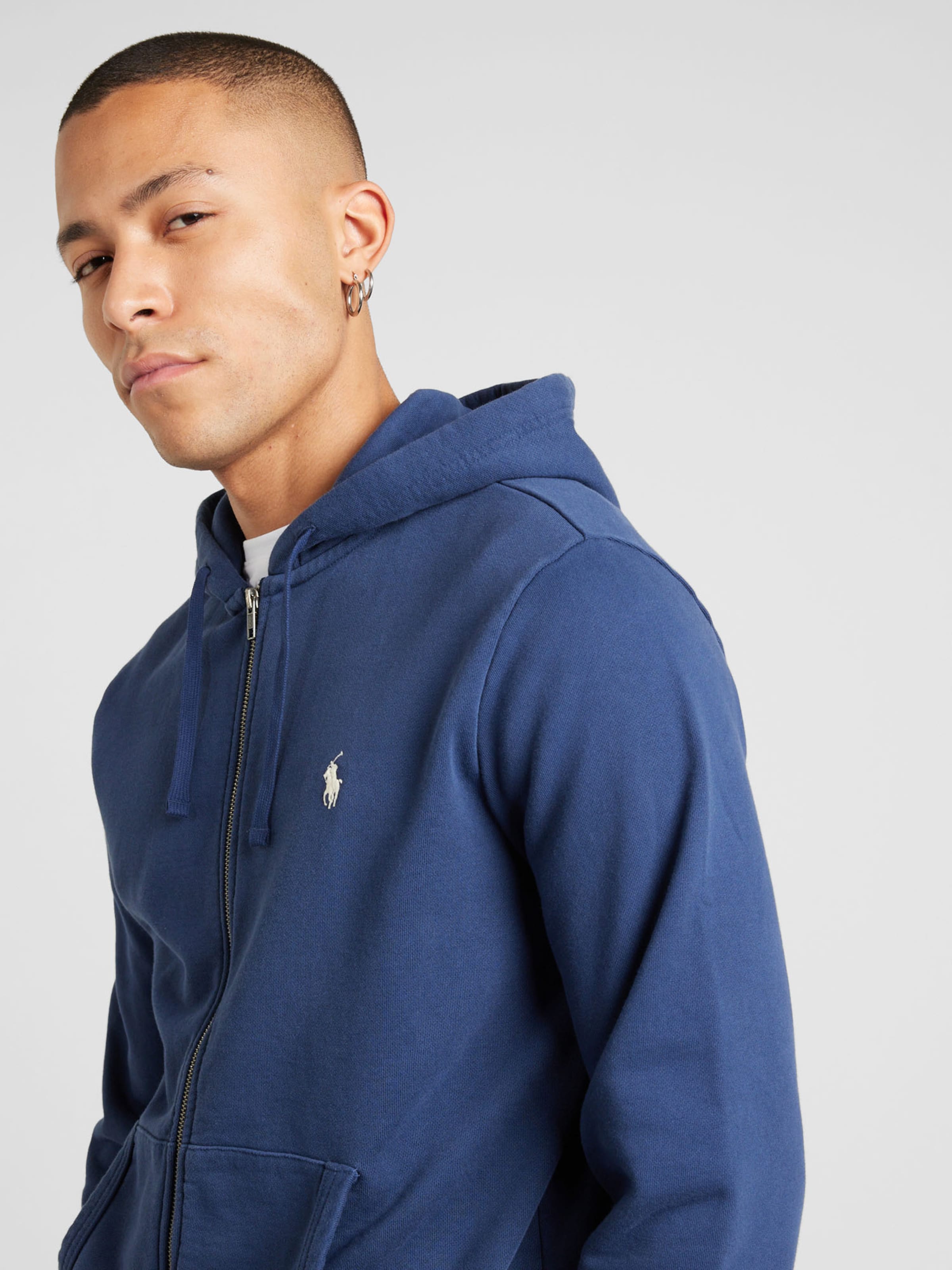 Polo Ralph Lauren Zip-Up Hoodie in Navy | ABOUT YOU
