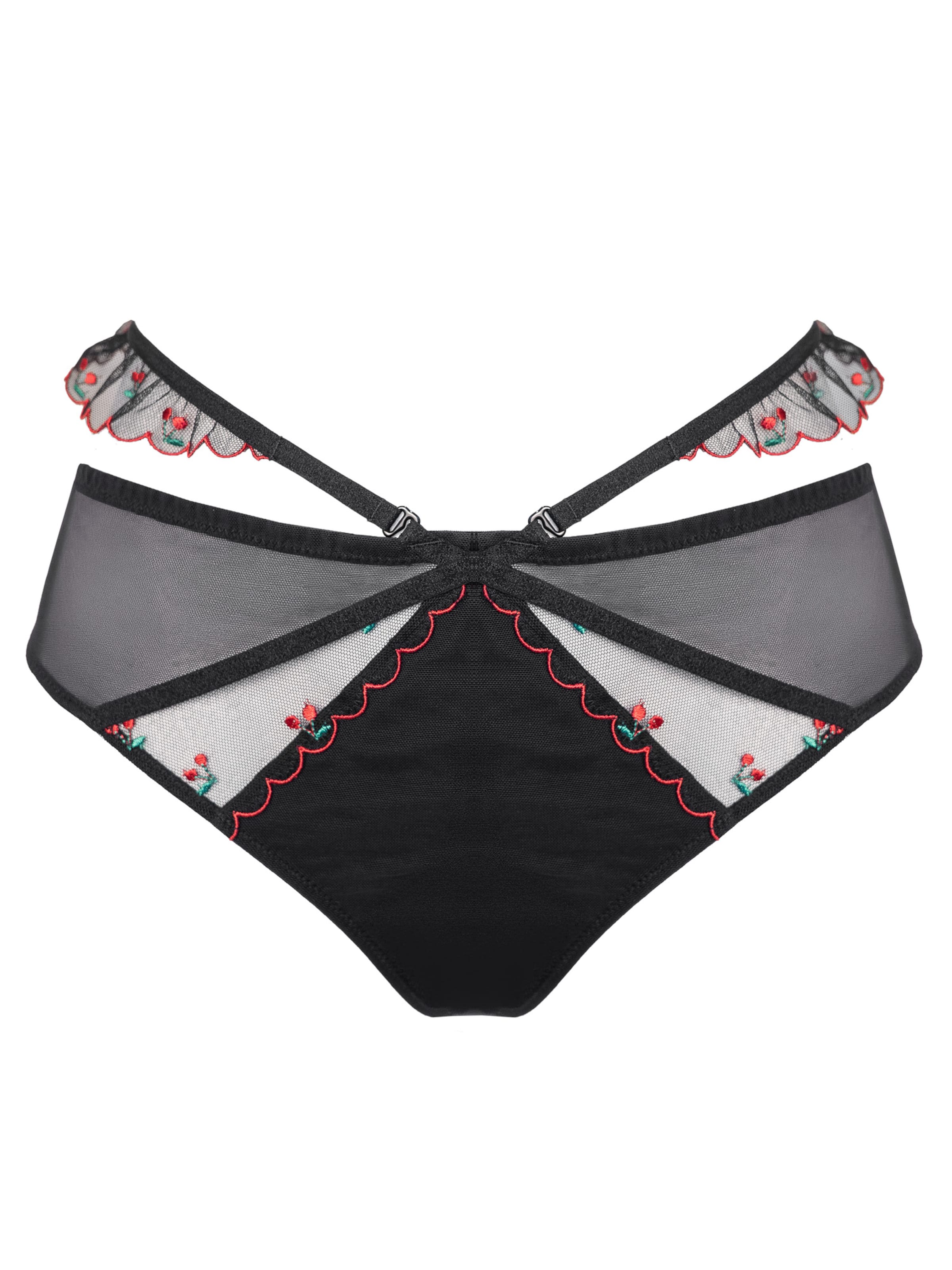 SugarShape - Tanga 'BELLE' en negro: frente