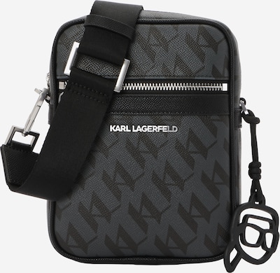 Karl Lagerfeld Olkalaukku 'K/IKON' koossa One Size värissä basaltinharmaa / musta, Tuotenäkymä