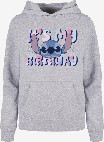 ABSOLUTE CULT Sweatshirt 'Lilo And Stitch - My Birthday' in Grau: predná strana