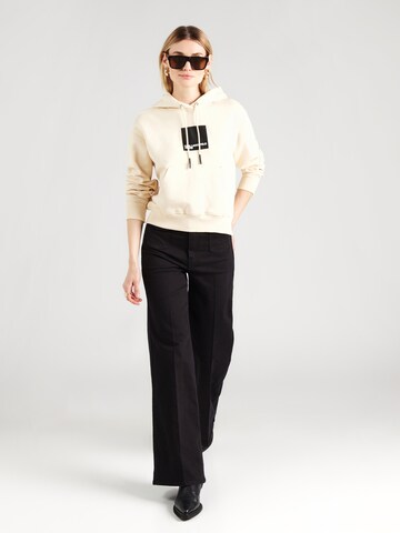 KARL LAGERFELD JEANS Μπλούζα φούτερ σε μπεζ