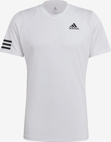 Tricou funcțional 'Club 3-Stripes' de la ADIDAS SPORTSWEAR pe alb: față