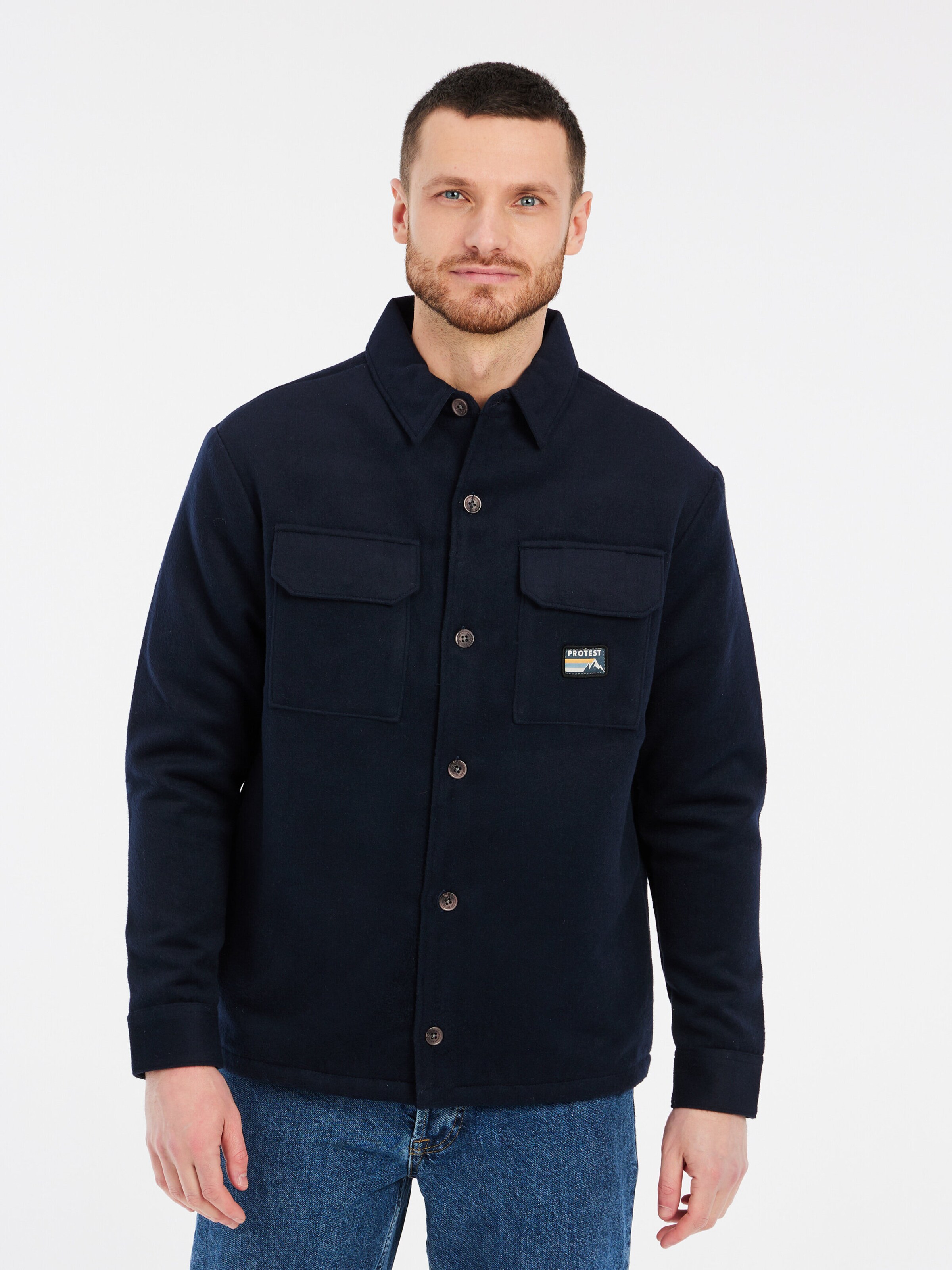 PROTEST Winterjacke 'PRTEVERLY'‌‌‌‌‌‌‌‌ in Blau: Vorderseite