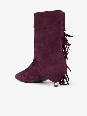 GISEL MOIRE Enkellaarsjes 'Ariana' in Lila