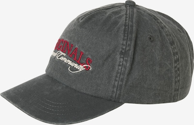 Kepurė 'JACFRAME' iš JACK & JONES, spalva – karmino raudona / juodo džinso spalva / balta, Prekių apžvalga