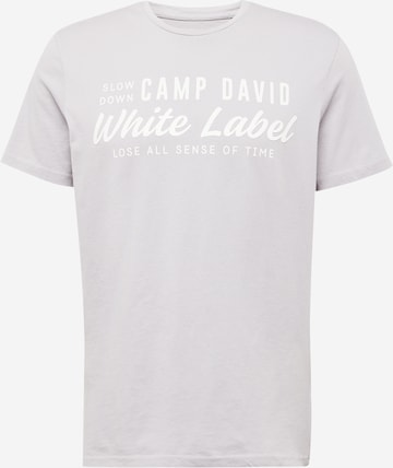 CAMP DAVID Μπλουζάκι σε γκρι: μπροστά