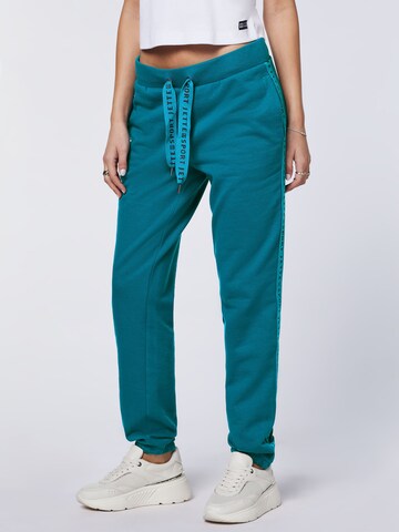 Jette Sport Tapered Pants in Blue: front