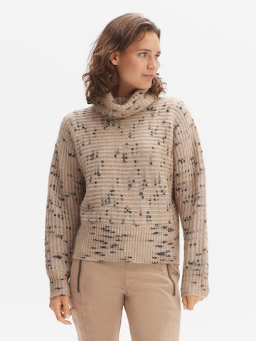 OPUS Sweater 'Pirke' in Brown: front