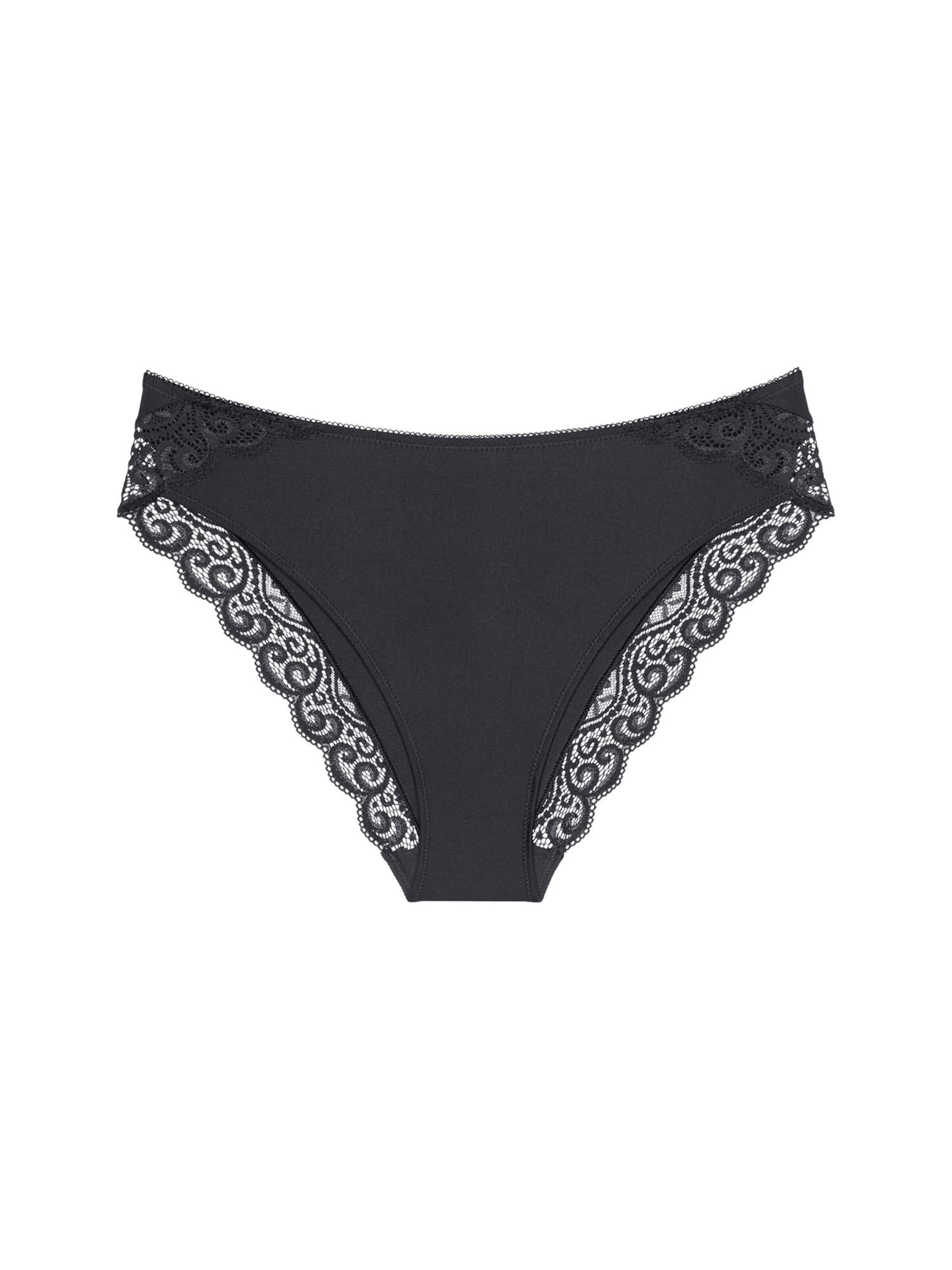 TRIUMPH Tai-Slip ' Red Label Amourette ' in Schwarz: Vorderseite
