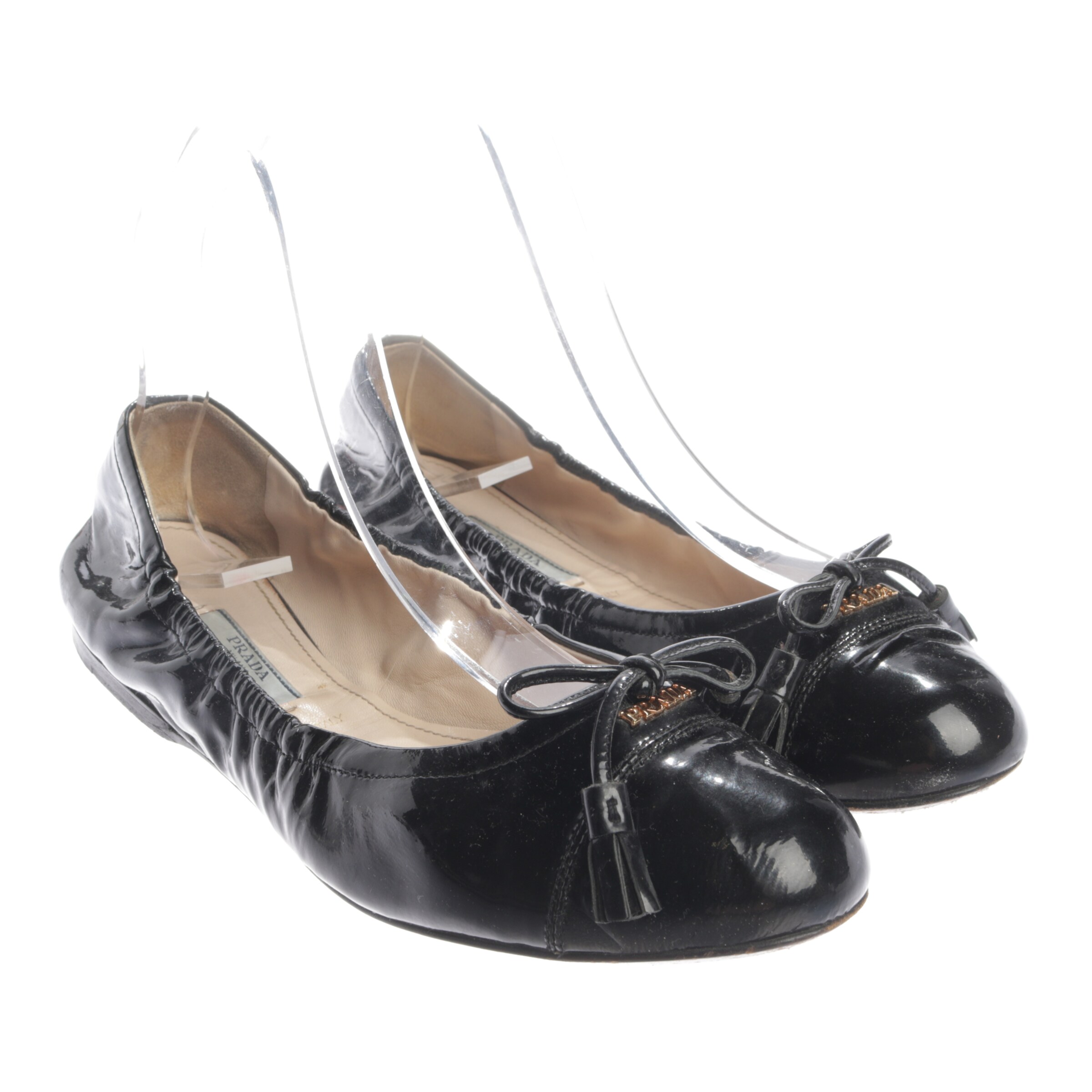 PRADA Flats & Loafers in 38 in Black, Item view