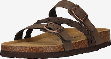 NOU Sandalen 'Priego' in Grau: Vorderseite