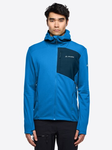 VAUDE Athletic fleece jacket 'Monviso III' in Blue: front