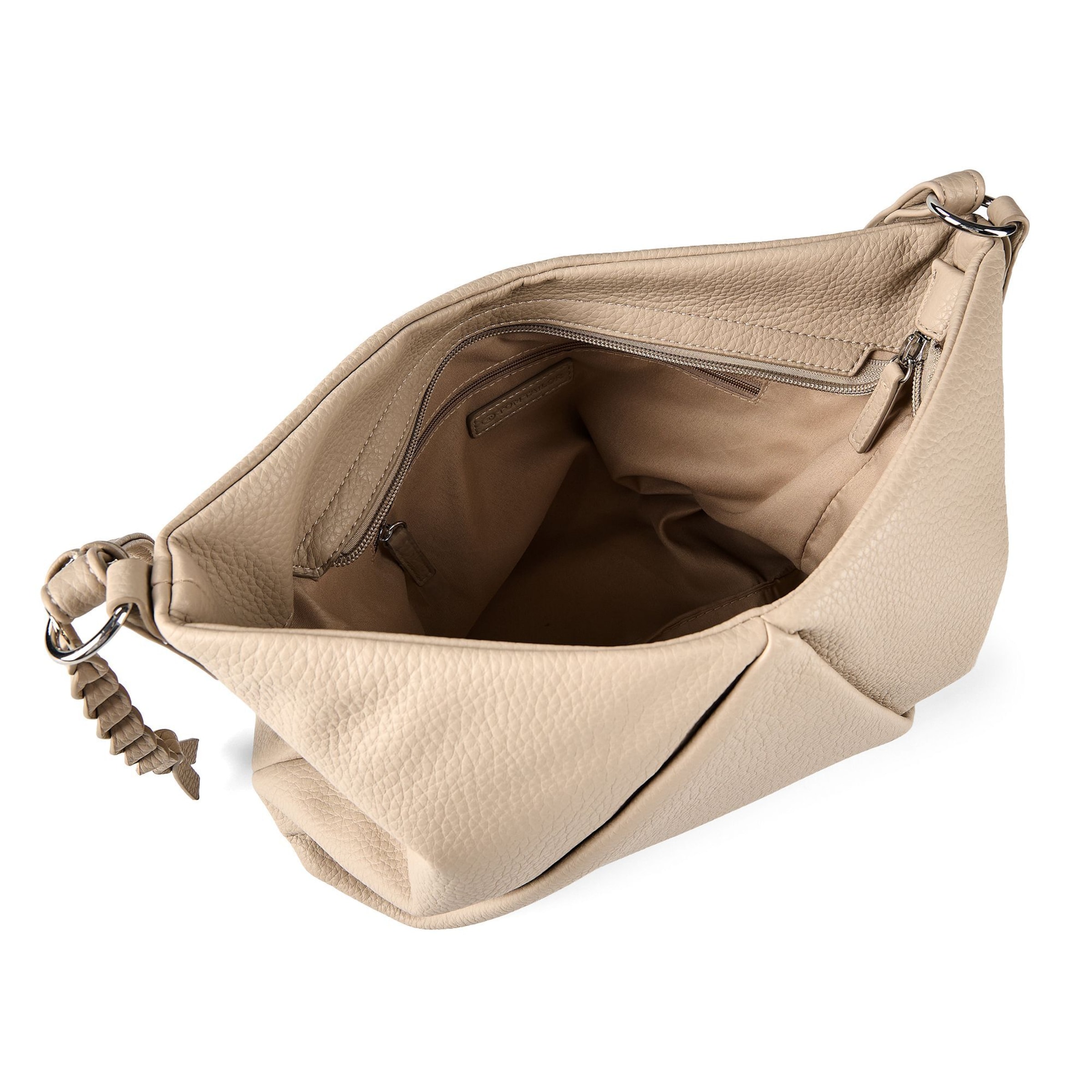 TOM TAILOR Schoudertas 'Danica' in Beige