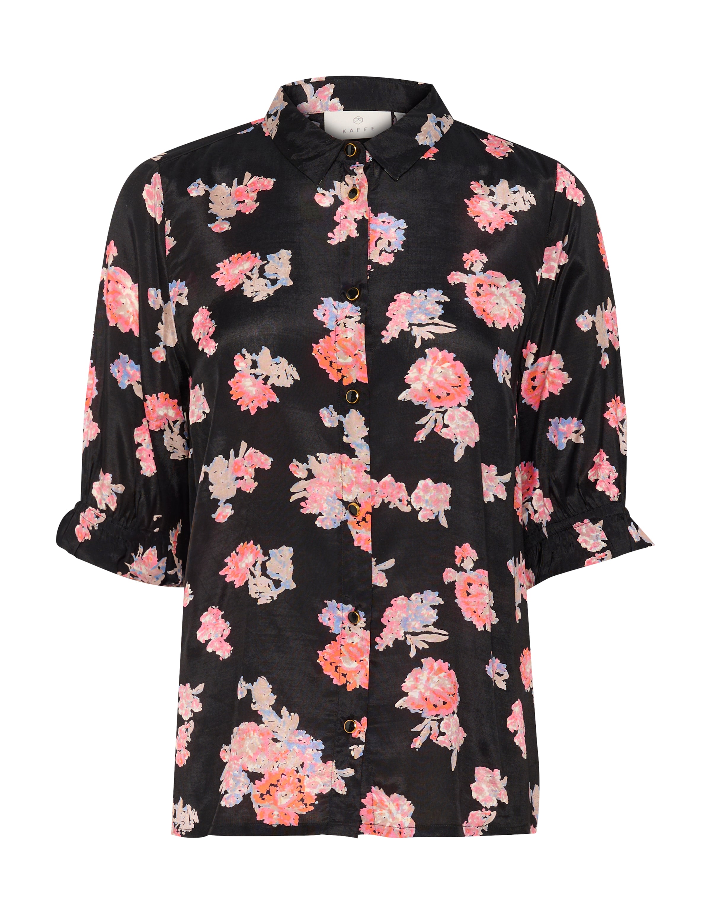 Kaffe Bluse 'Velana' in Schwarz: Vorderseite