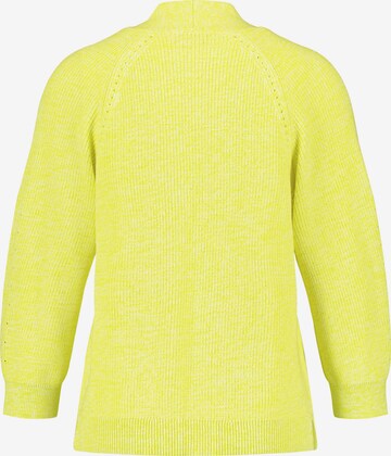 TAIFUN Knit cardigan in Yellow