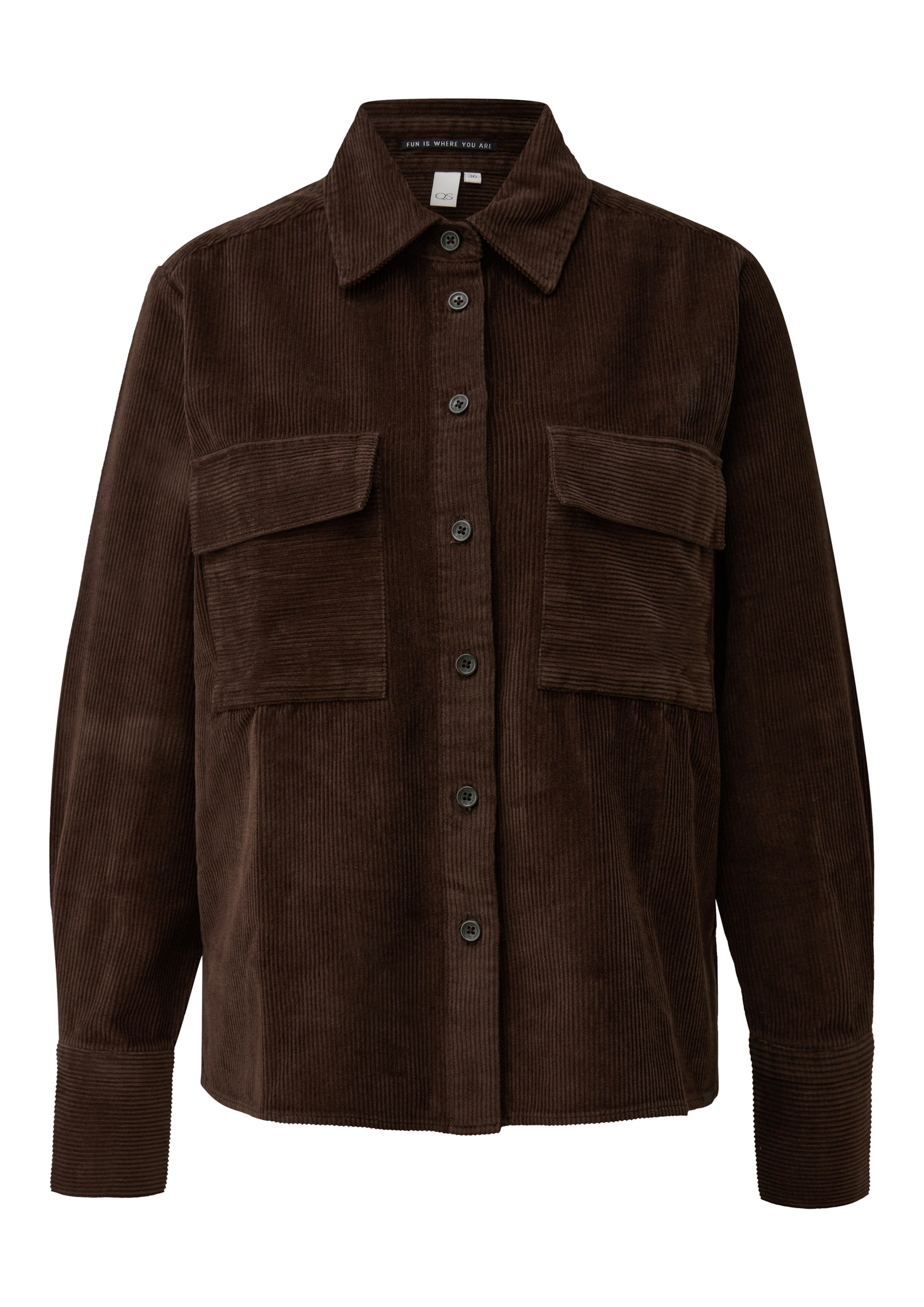 QS Übergangsjacke in dunkelbraun, Produktansicht