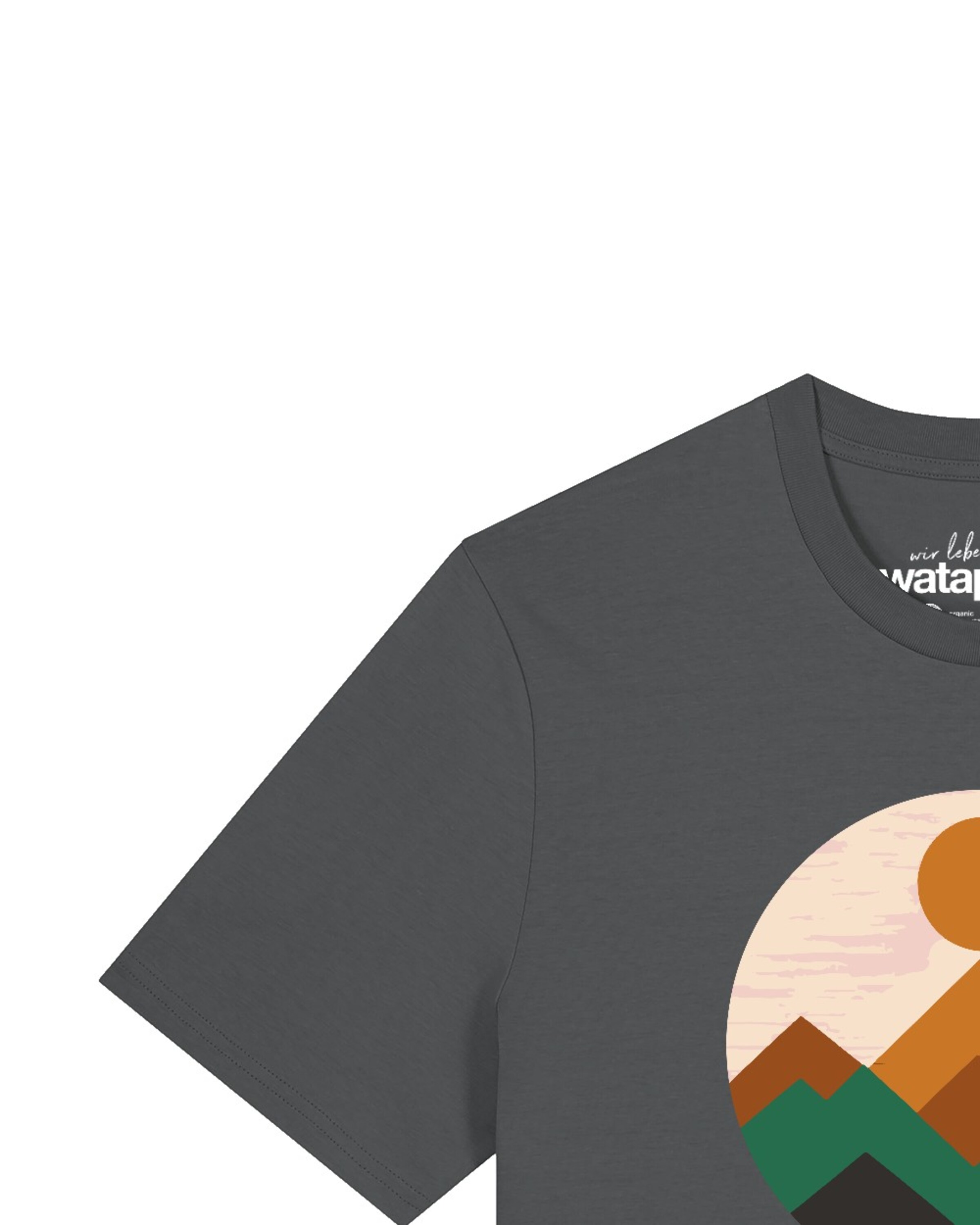 Watapparel Shirt 'Geometric Landscape 2' in Grey