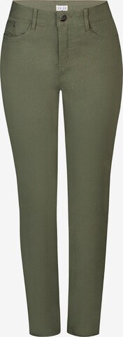 ze-ze Regular Broek 'Shape 2' in Groen: voorkant