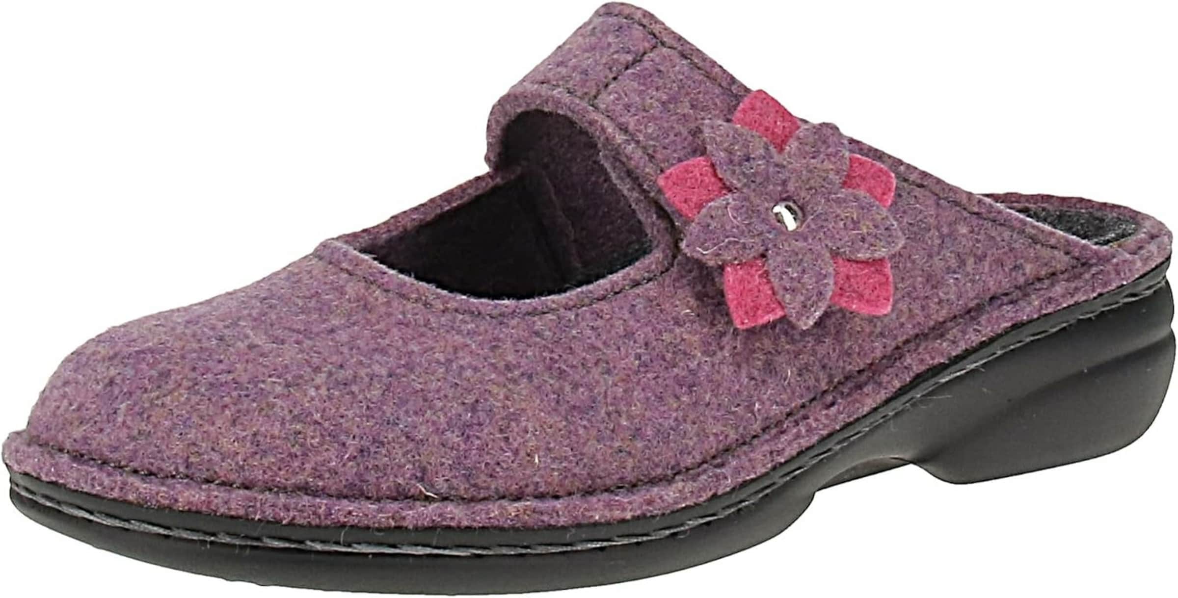 Finn Comfort Hausschuh in Lila: Vorderseite