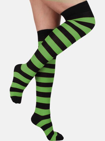 Chaussettes montantes normani en vert