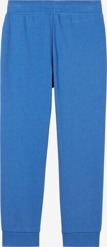 TOM TAILOR Tapered Sportbroek in Blauw