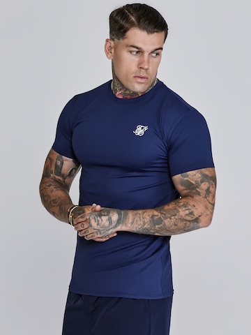 SikSilk T-Shirt in Blau: Vorderseite