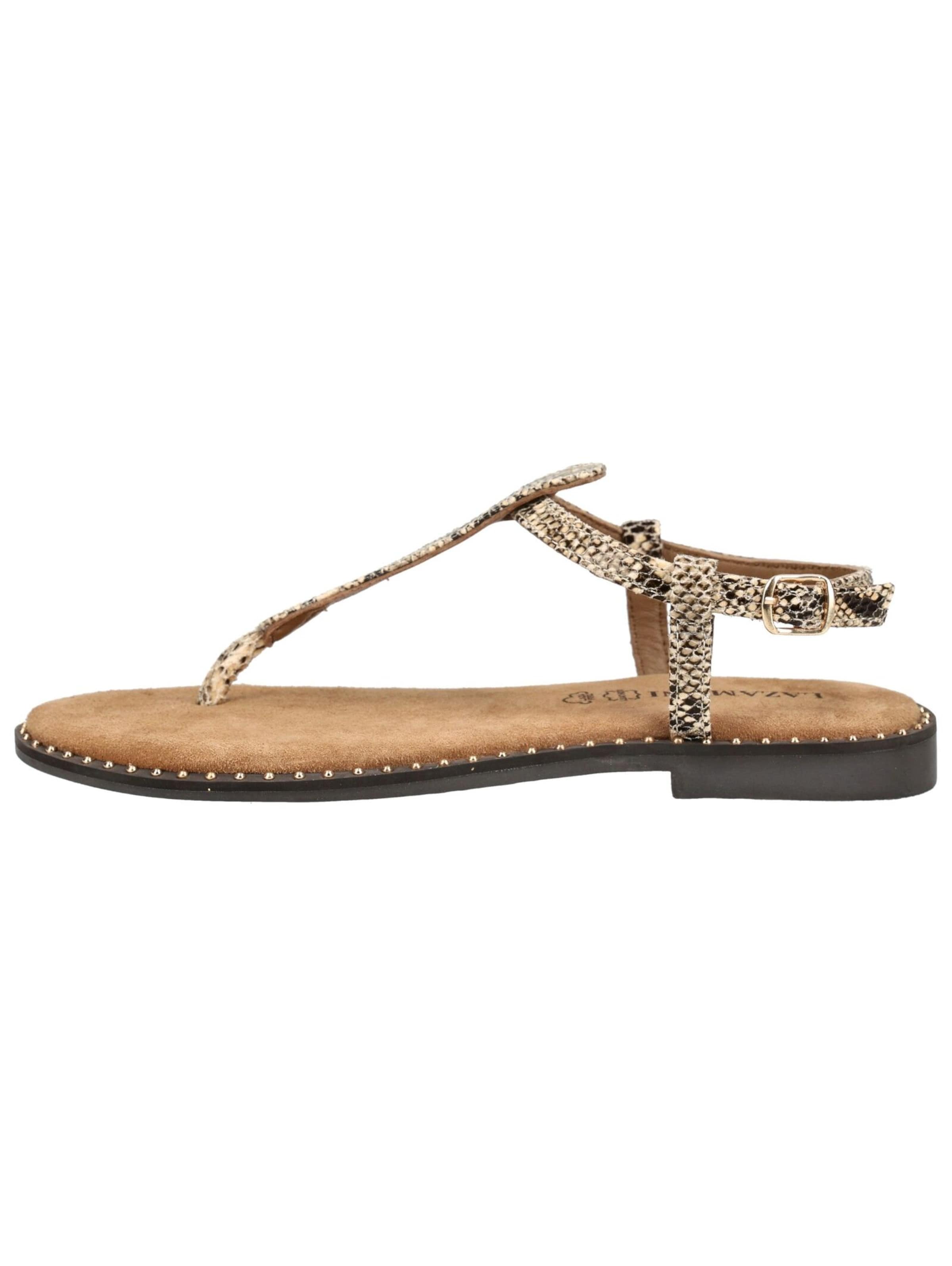Tongs LAZAMANI en beige