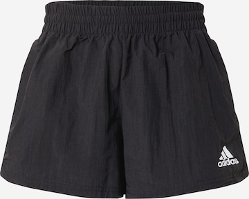 ADIDAS SPORTSWEAR - Pantalón deportivo en negro: frente