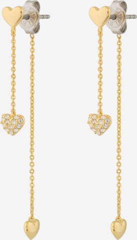 FOSSILNaušnice - zlatna boja: prednji dio