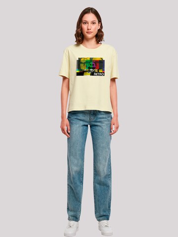 F4NT4STIC Shirt 'Heroes of Childhood Tao Tao Cassette' in Yellow