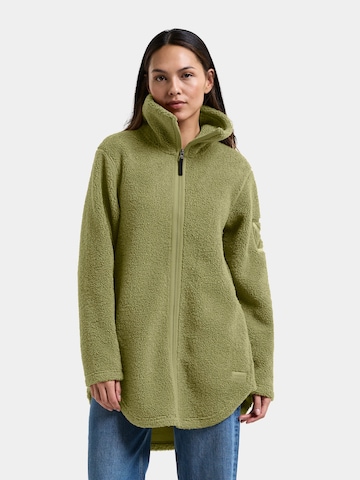 Didriksons Fleece jas in Groen: voorkant