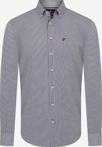 DENIM CULTURE Regular fit Button Up Shirt 'ERIC' in Blue: front