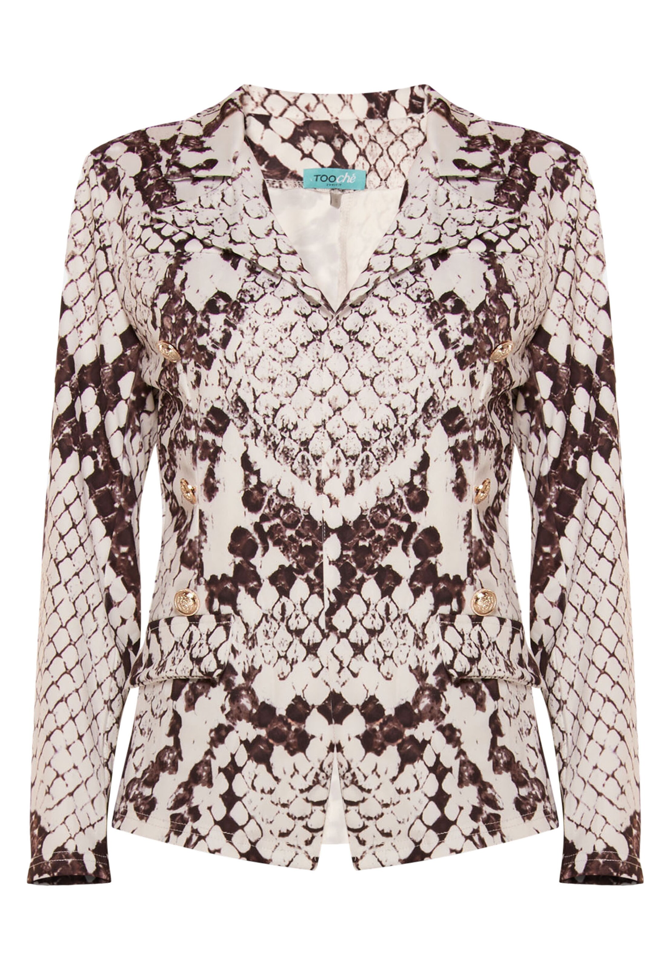 TOOche Blazer in Brown: front