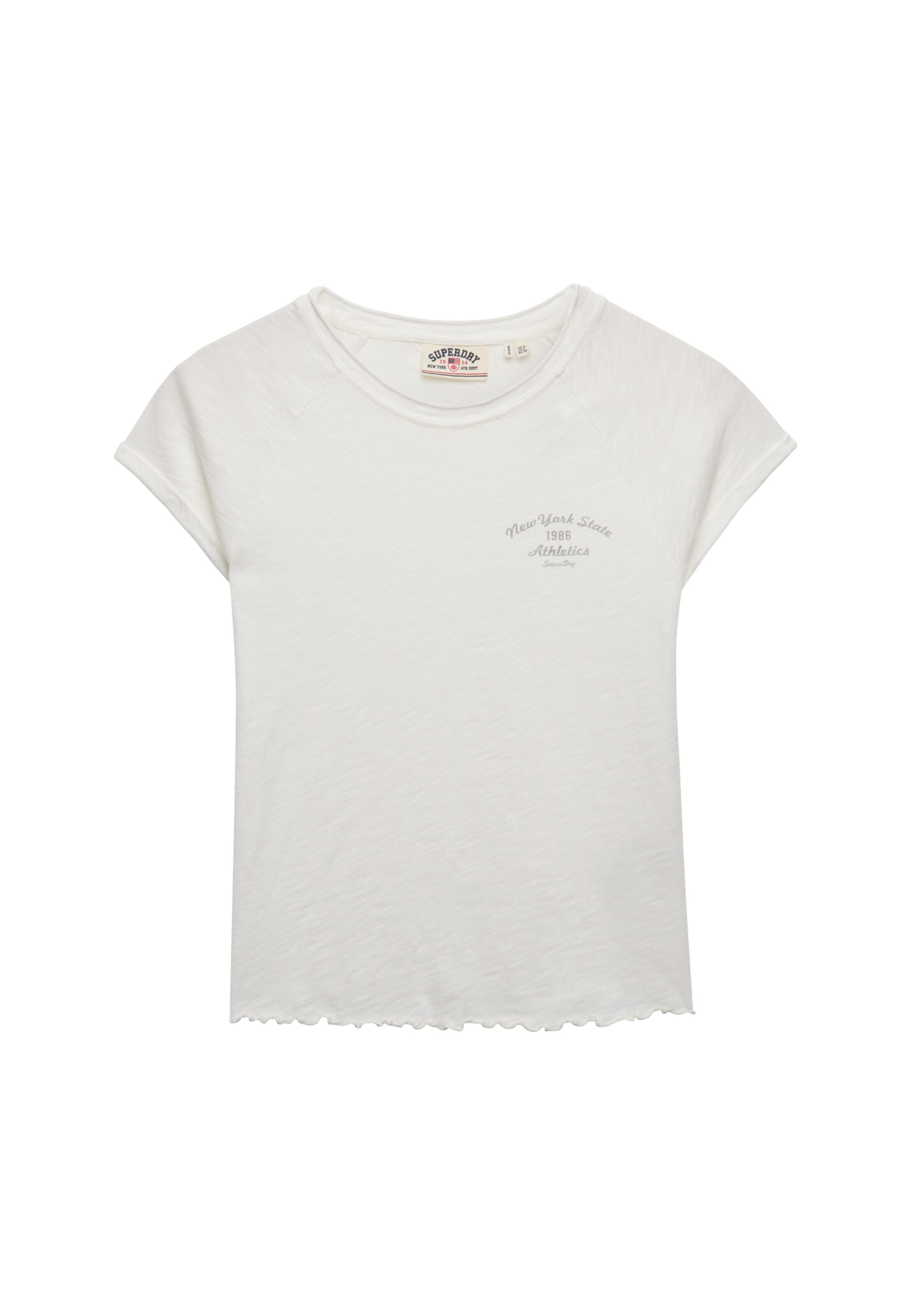 Superdry & Co Shirt 'Athletic Essentials Slub' in White: front