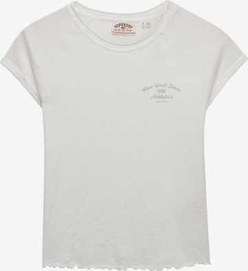 Superdry & Co Shirt 'Athletic Essentials Slub' in White: front