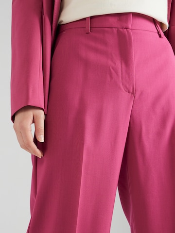 Weekend Max Mara Wide leg Παντελόνι με τσάκιση 'VISIVO' σε ροζ