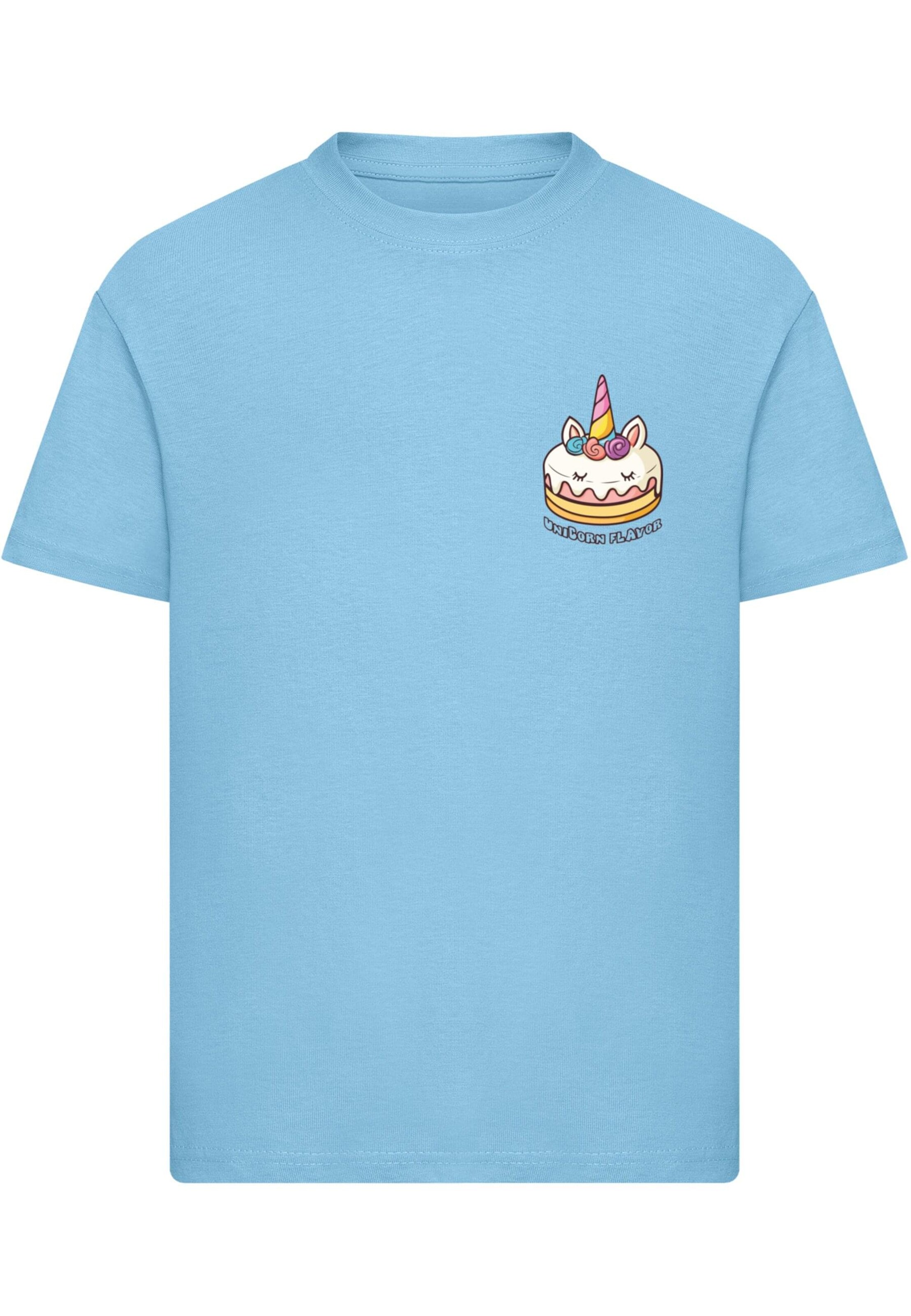 Merchcode Shirt 'Unicorn Flavor' in Blue: front
