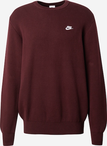 Nike Sportswear Pullover 'CLUB' in Rot: Vorderseite