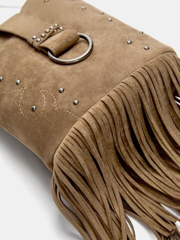 Pull&Bear Schoudertas in Bruin