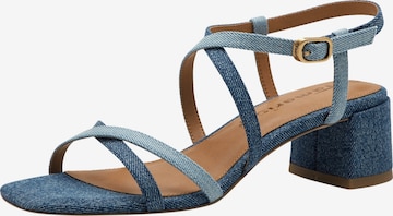 Sandales Tamaris en bleu : devant