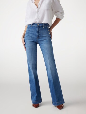 GUESS Tapered Jeans 'Faye' in Blue: front