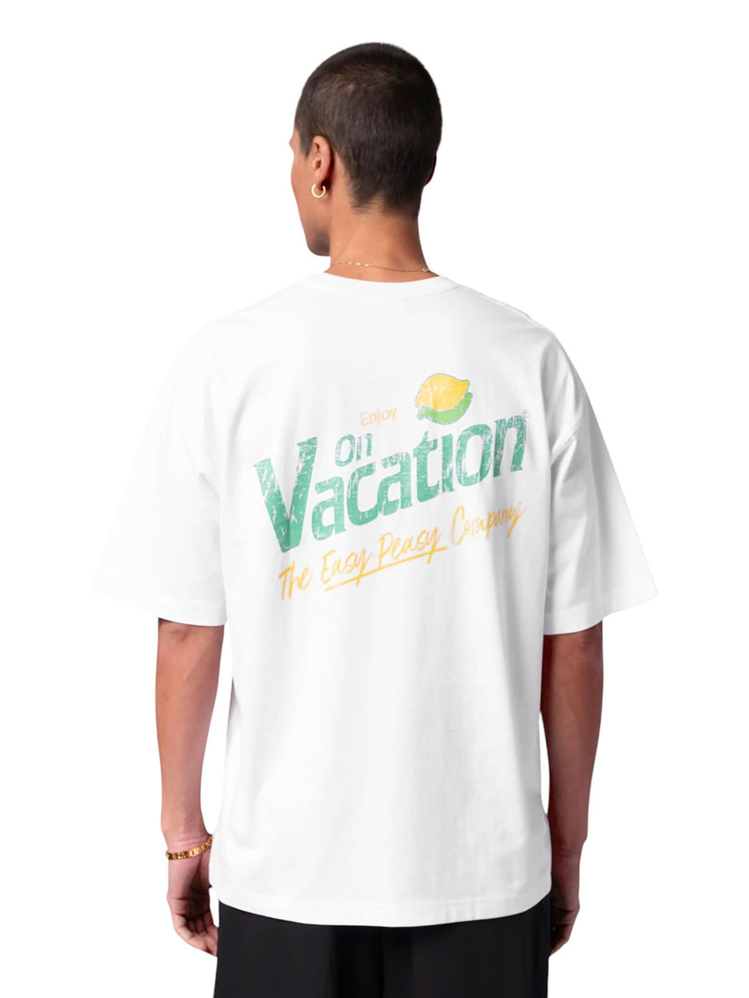 On Vacation Shirt 'Lemonade' in White