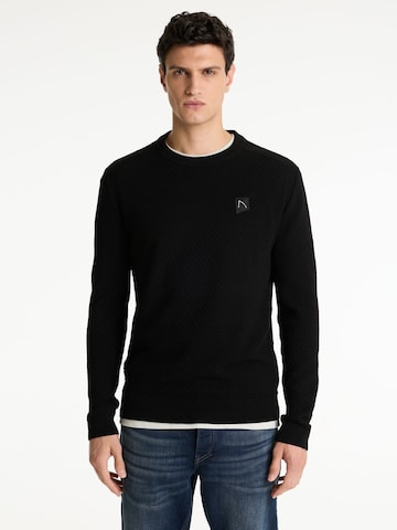 Pull-over 'Rico' CHASIN' en noir : devant