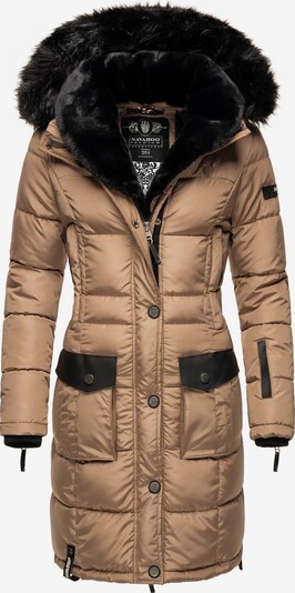 NAVAHOO Steppmantel 'Sinja' in taupe / schwarz, Produktansicht