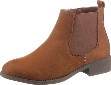 Aniston Chelsea Boots in Brown: front