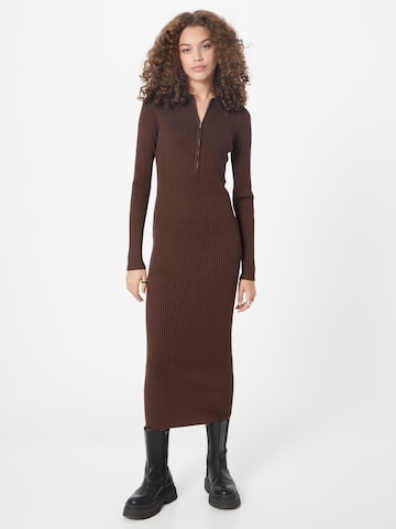 Envii Knitted dress 'Agathe' in Brown: front