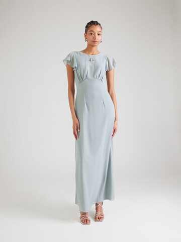 Maya Deluxe Evening dress in Blue: front