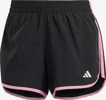 ADIDAS PERFORMANCEregular Sportske hlače 'Marathon 20' - crna boja: prednji dio