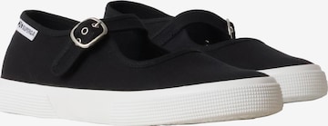 Ballerines SUPERGA en noir : devant